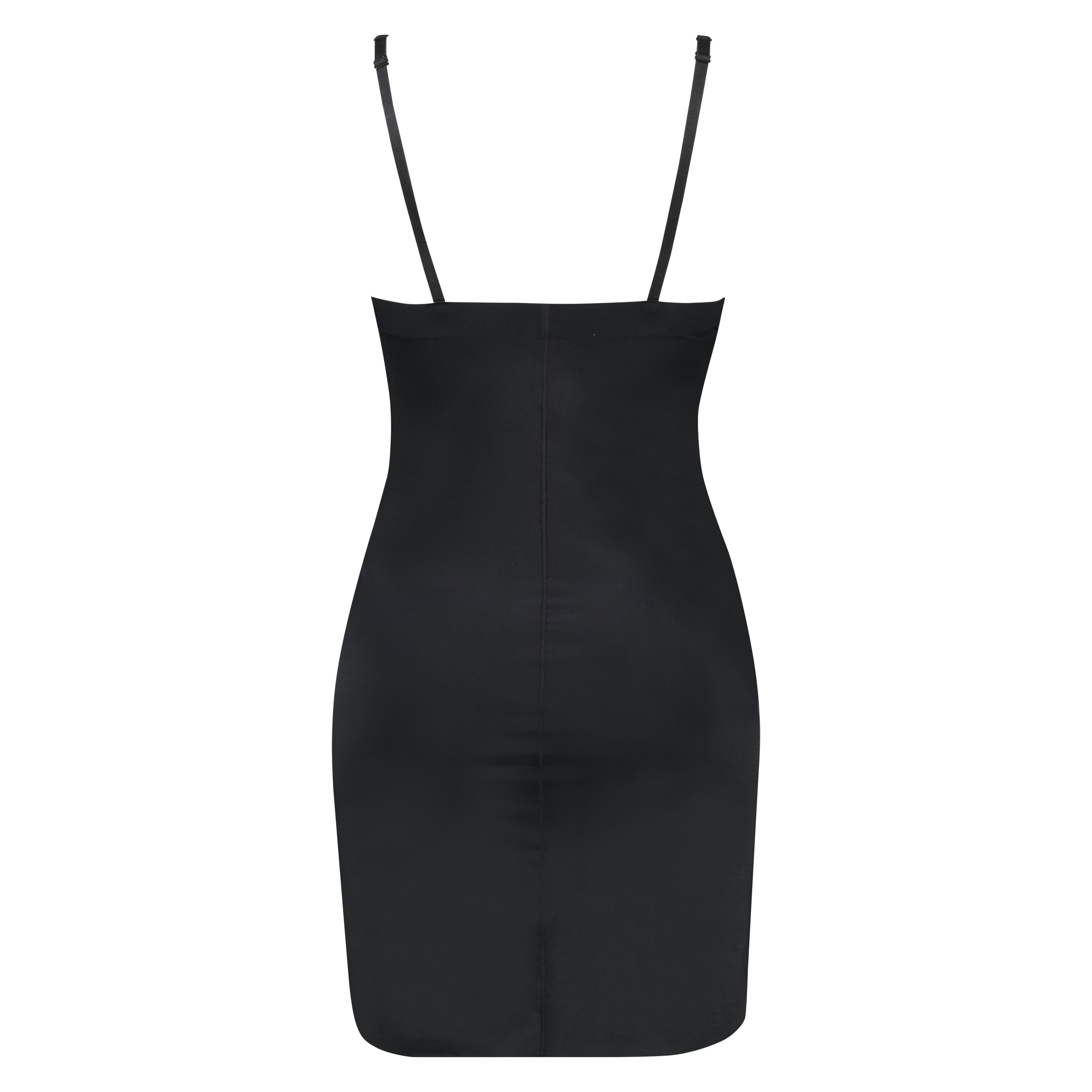 Formendes Scuba Kleid  - Schwarz