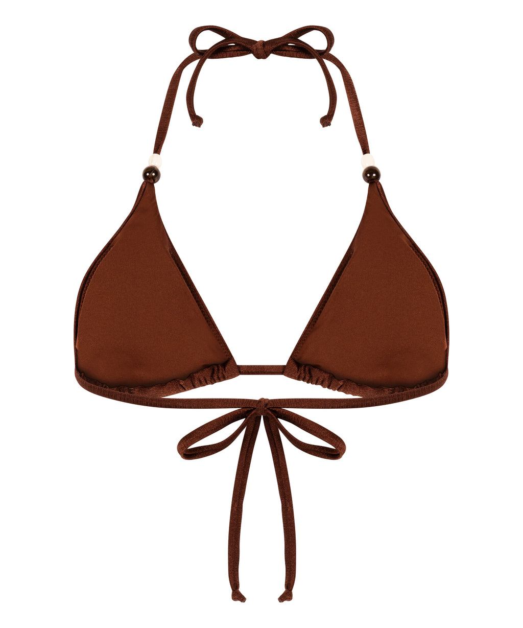 Triangel-Bikinioberteil Kallua  - Braun