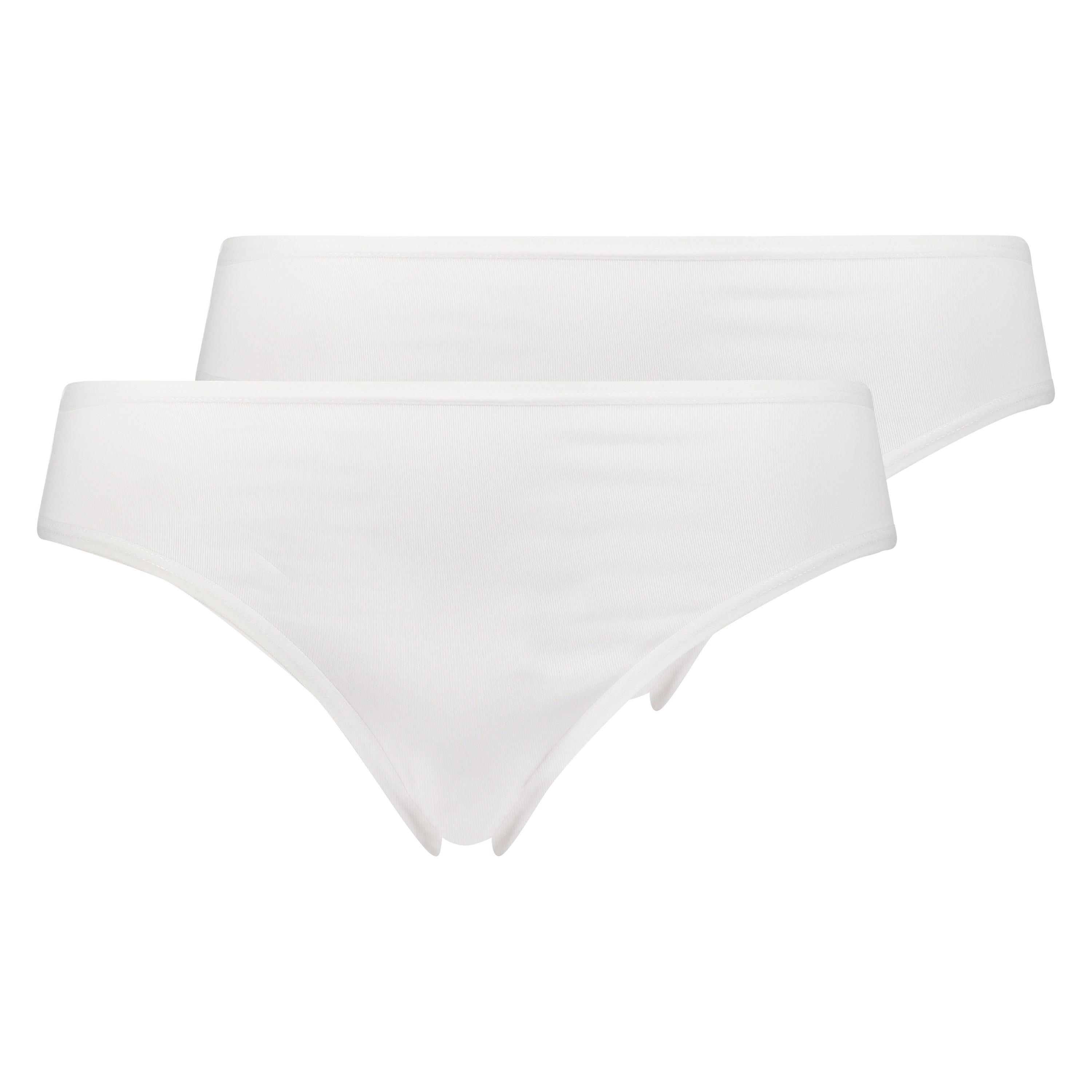 2er-Pack Slip Kim Cotton  - Weiß