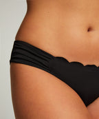 Bikini Slip Rio Scallop  - Schwarz