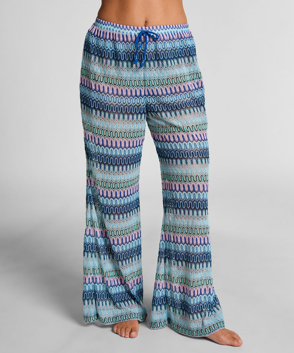 Cali Crochet Hose  - Blau