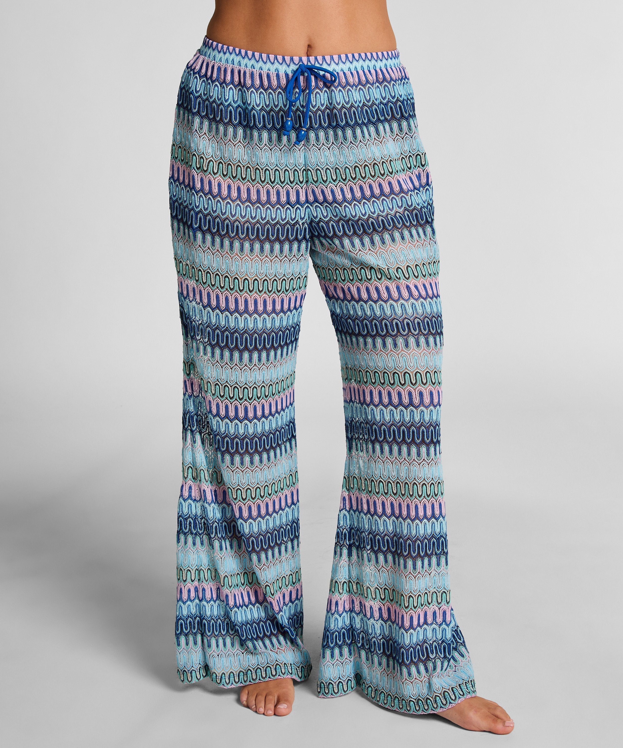 Cali Crochet Hose  - Blau