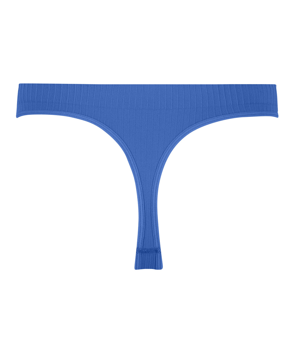 Hoch ausgeschnittener String Dianne  - Blau