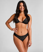 Boho Rio Bikinihose  - Schwarz