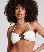 Cabo Bandeau-Bikini-Top  - Weiß