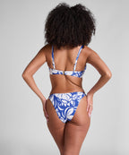 Hochgeschnittenes Bikiniunterteil Mauritius  - Blau