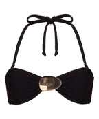 Cabo Bandeau-Bikini-Top  - Schwarz