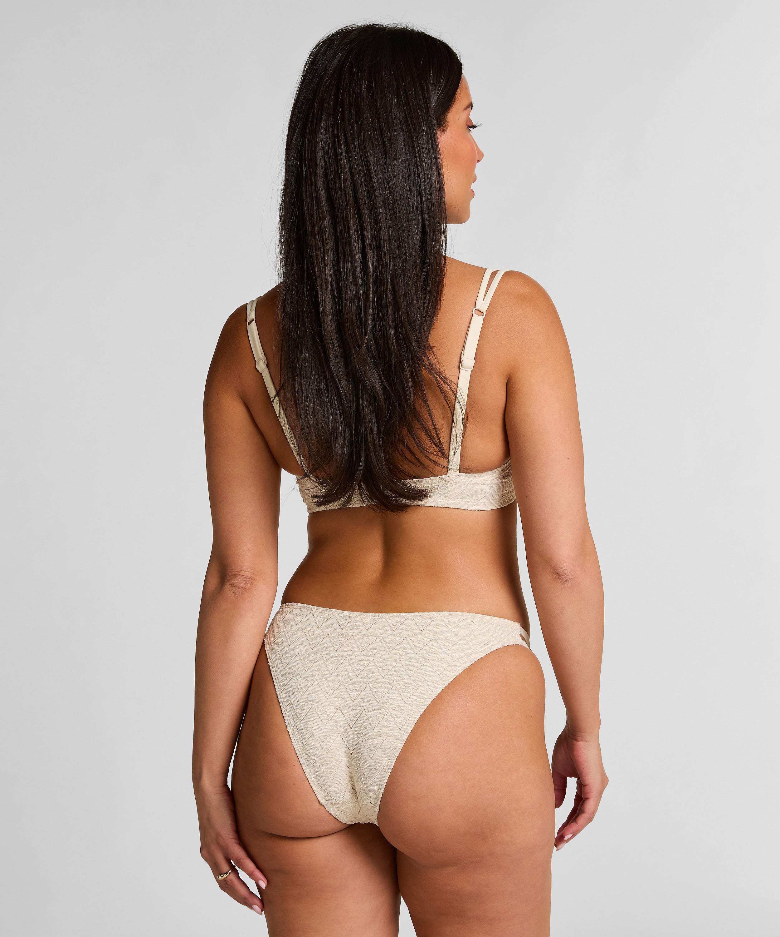 Bikini Slip Crochet  - Weiß