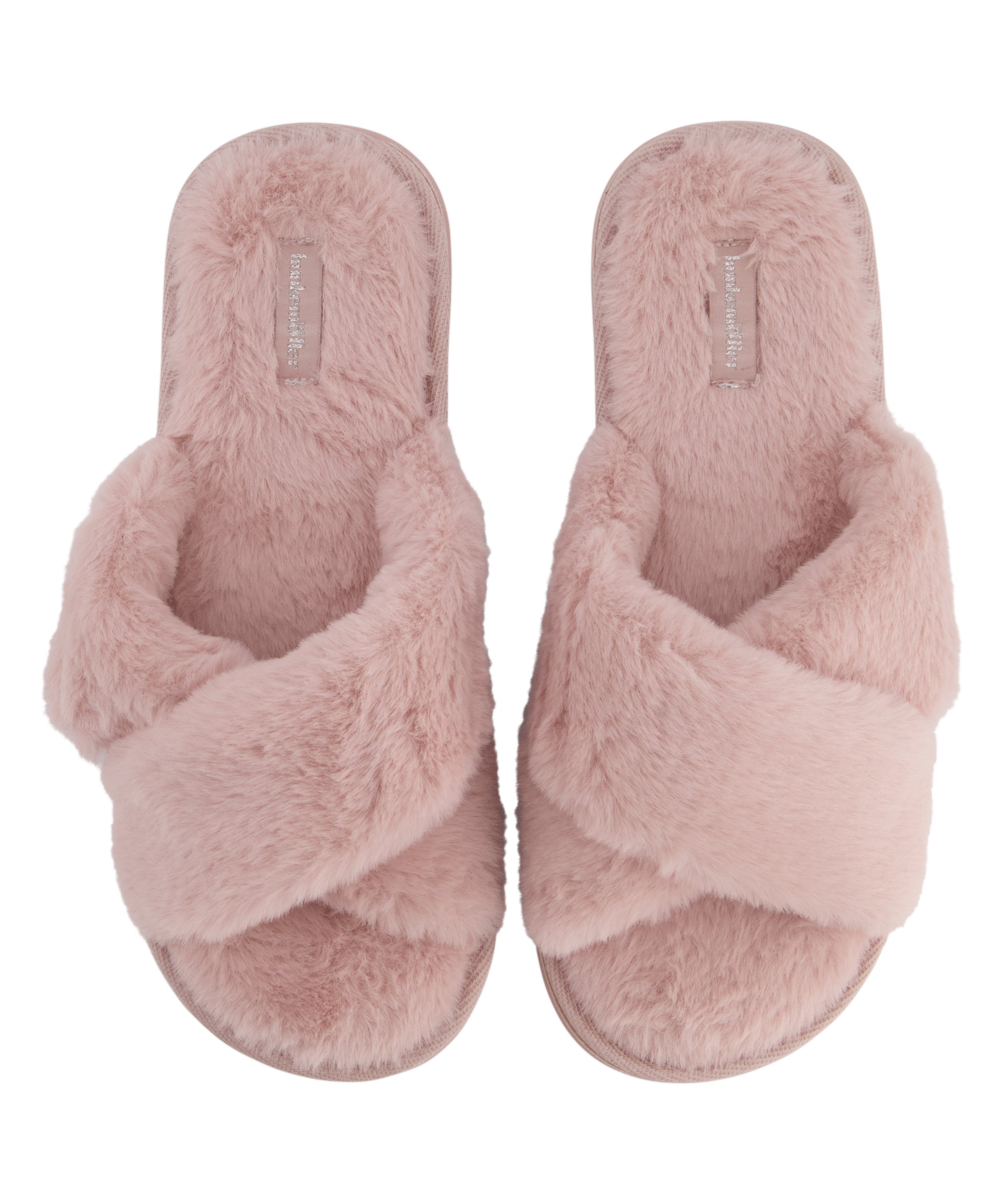 Hausschuhe Crossed Fake Fur  - Rosa