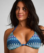 Triangel-Bikinioberteil Cali  - Blau