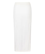 Crochet Midi-Skirt  - Weiß