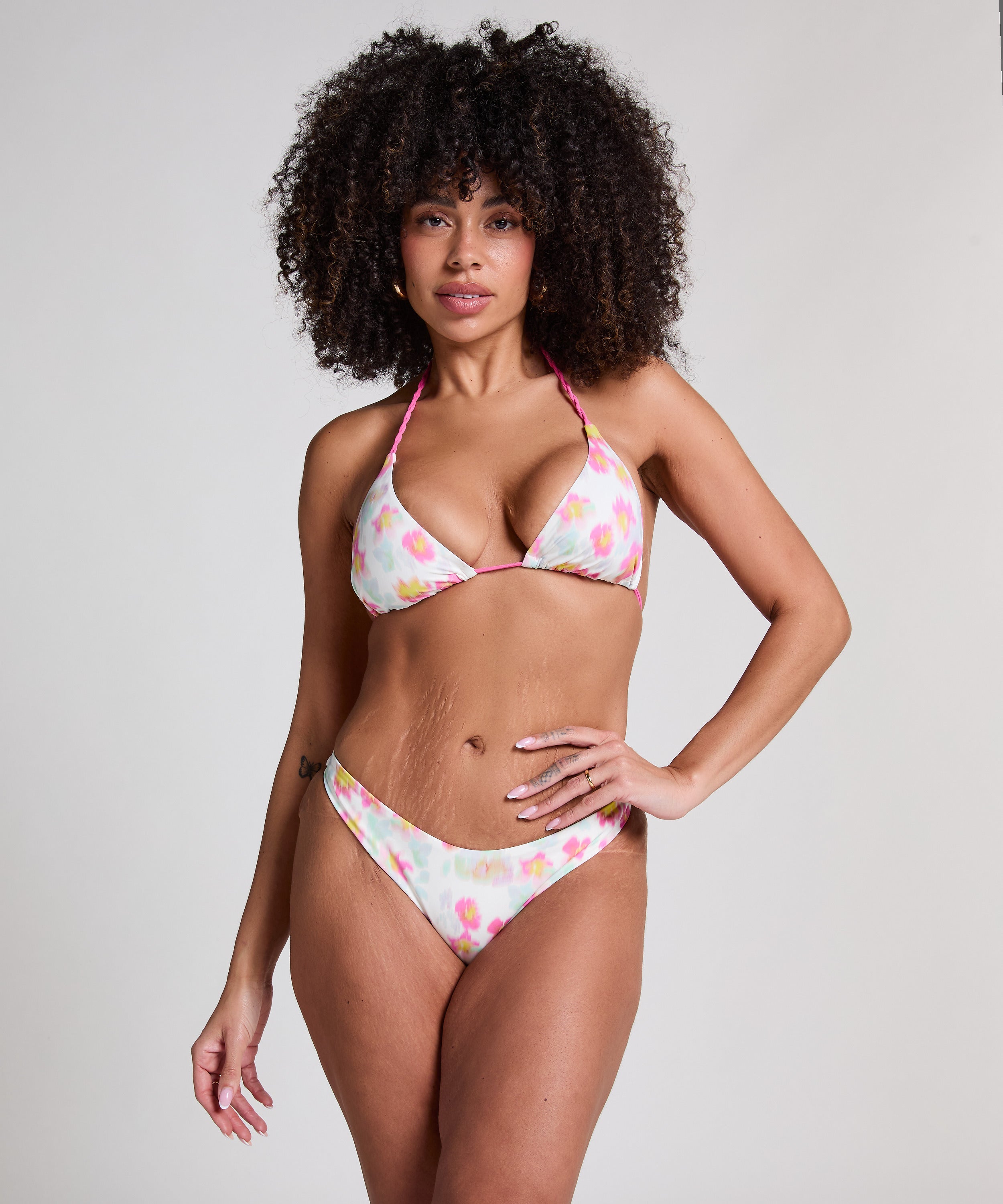 Bikini Slip mit hohem Beinausschnitt Madeira   - Rosa