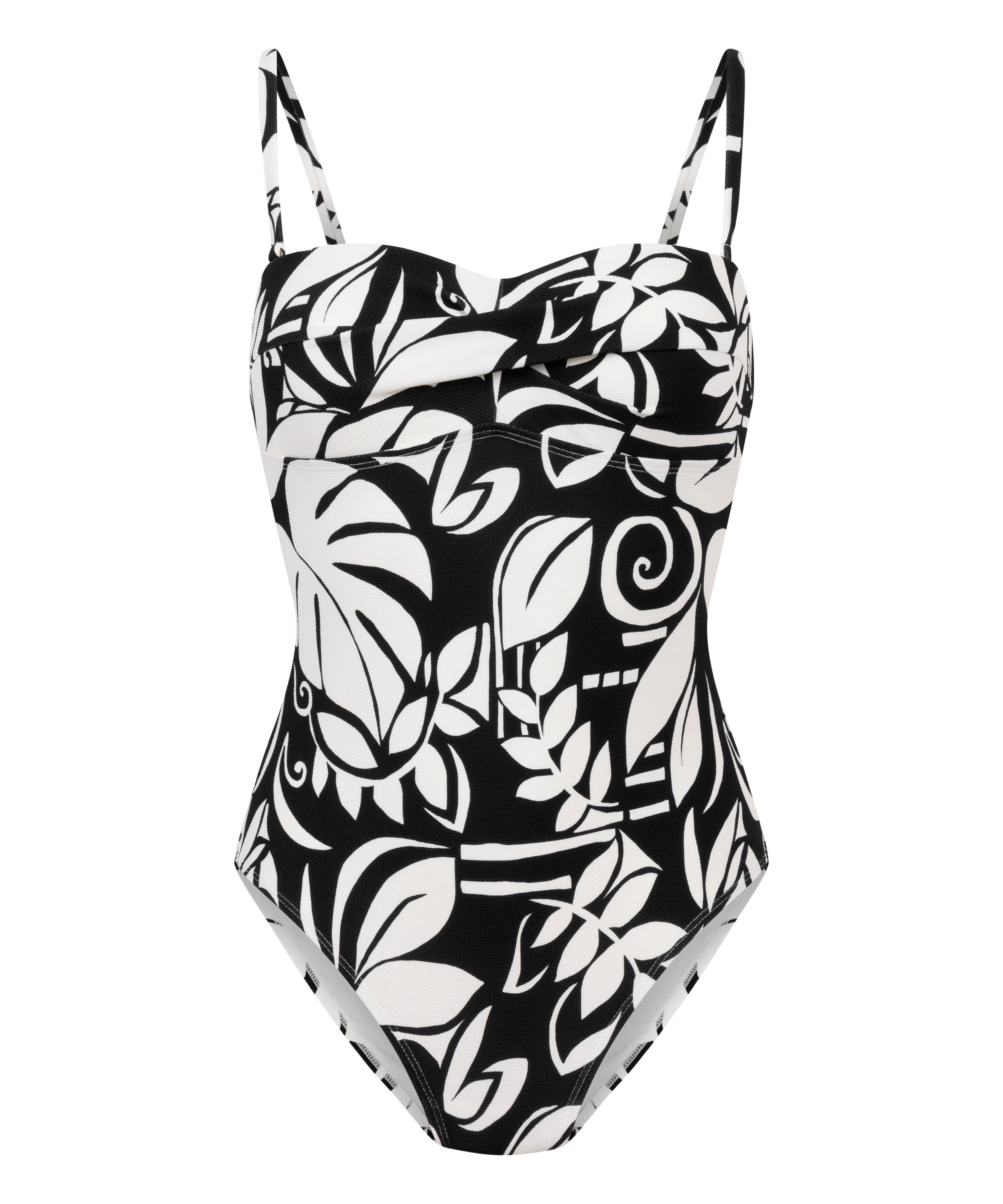 Bandeau-Badeanzug Mauritius  - Schwarz