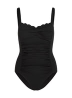 Badeanzug Shaping Scallop  - Schwarz