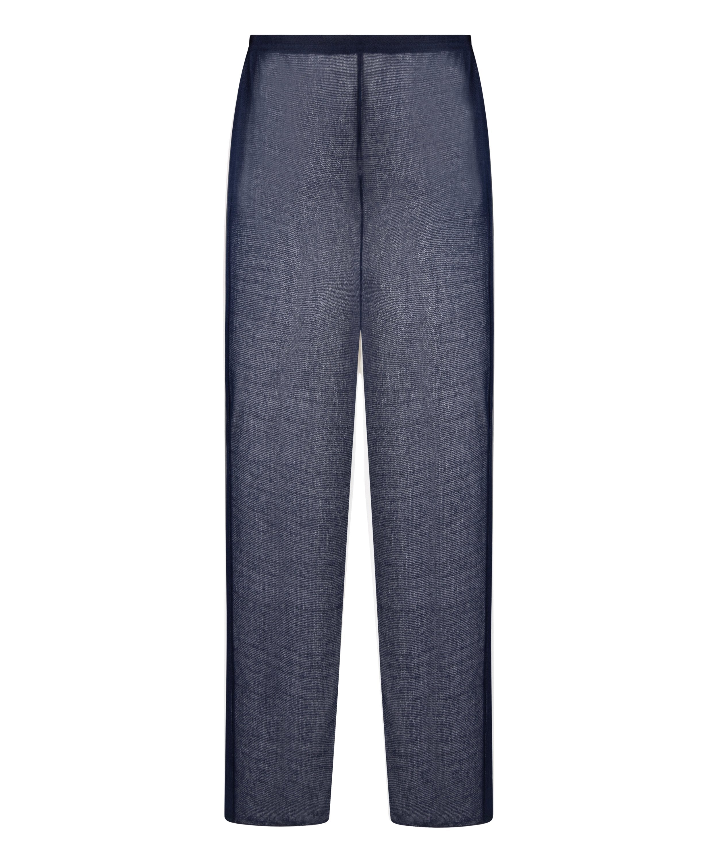 Strand-Strickhose  - Blau