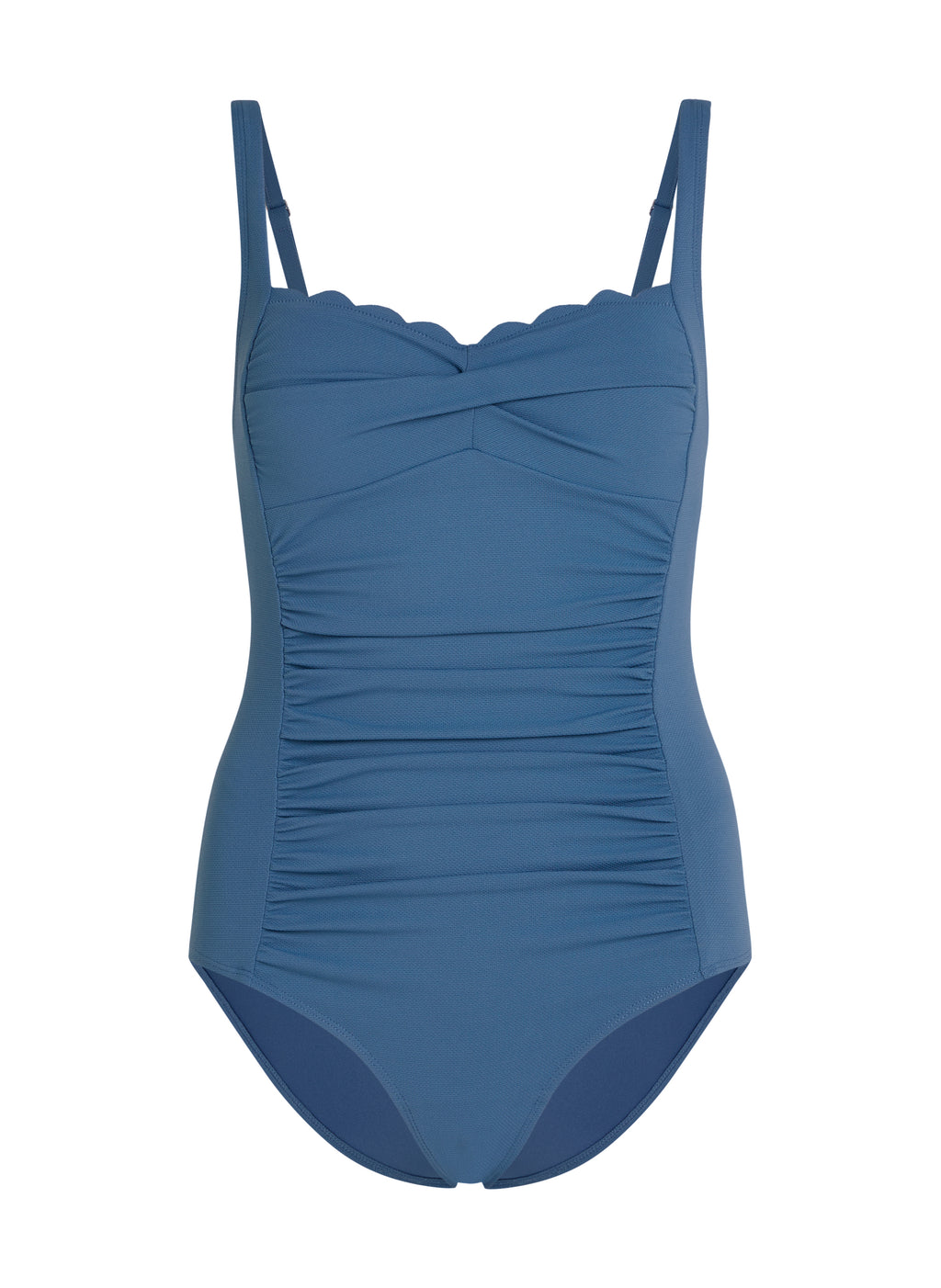 Badeanzug Shaping Scallop  - Blau