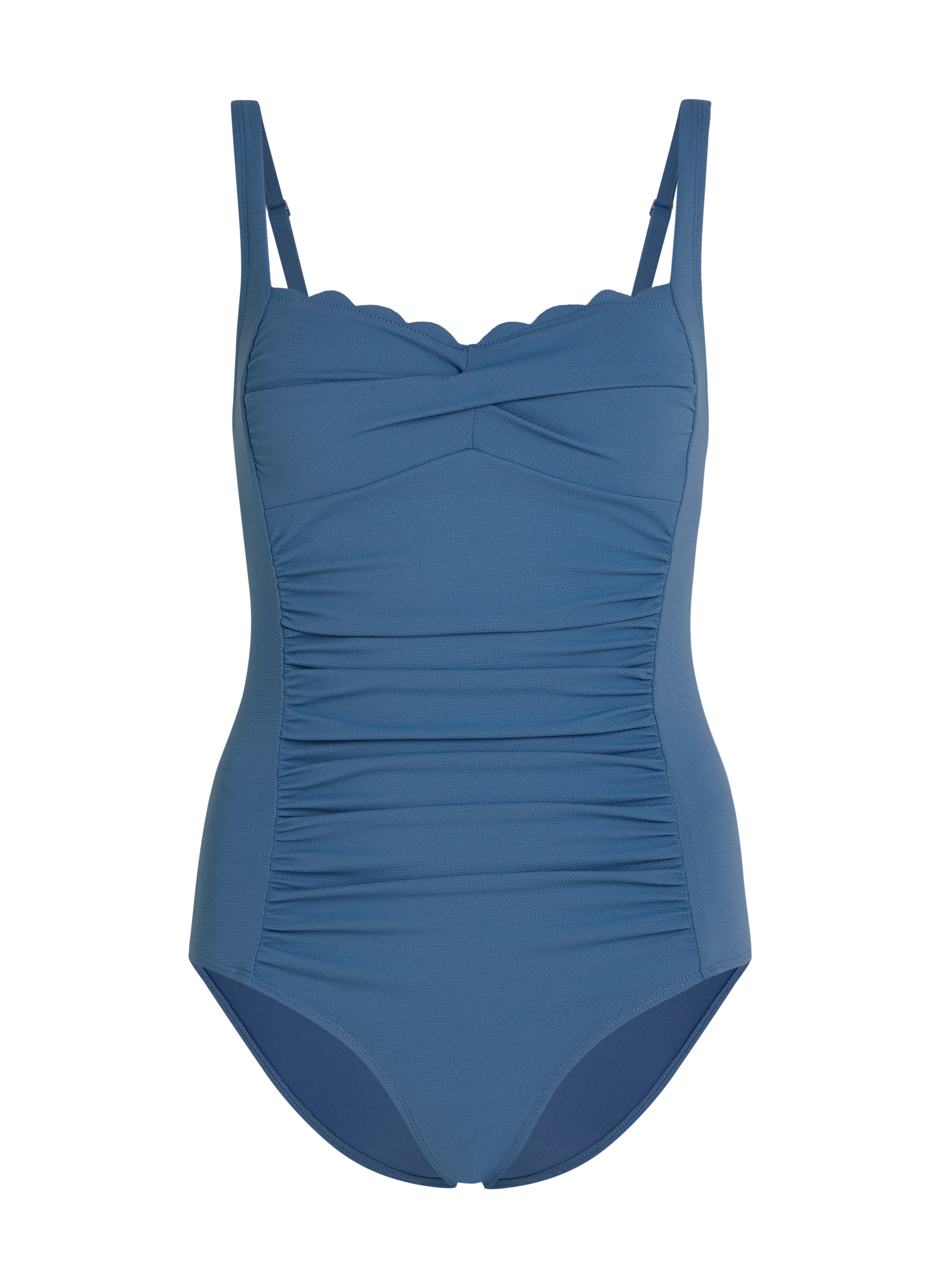 Badeanzug Shaping Scallop  - Blau