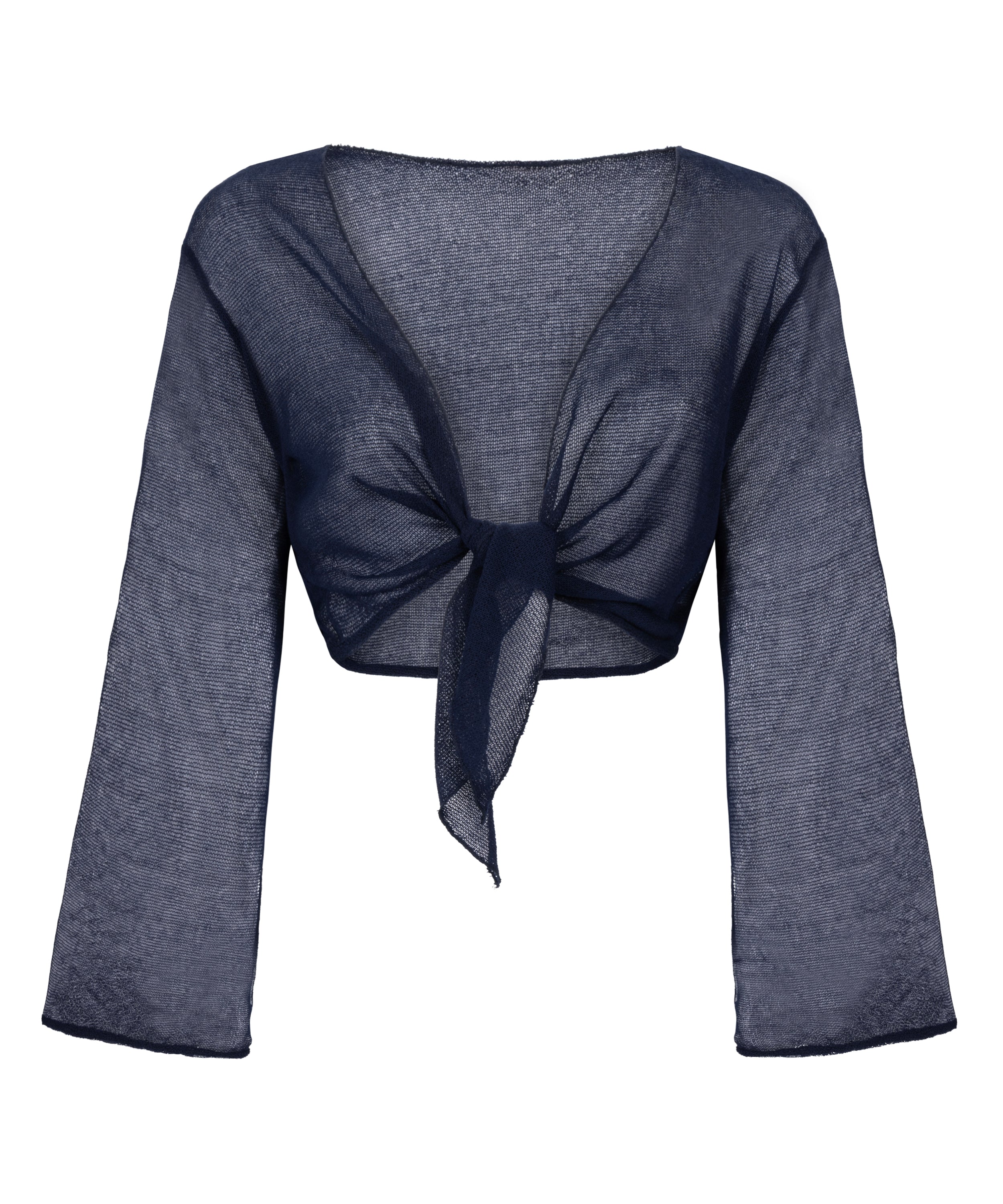 Strand-Strick-Top  - Blau