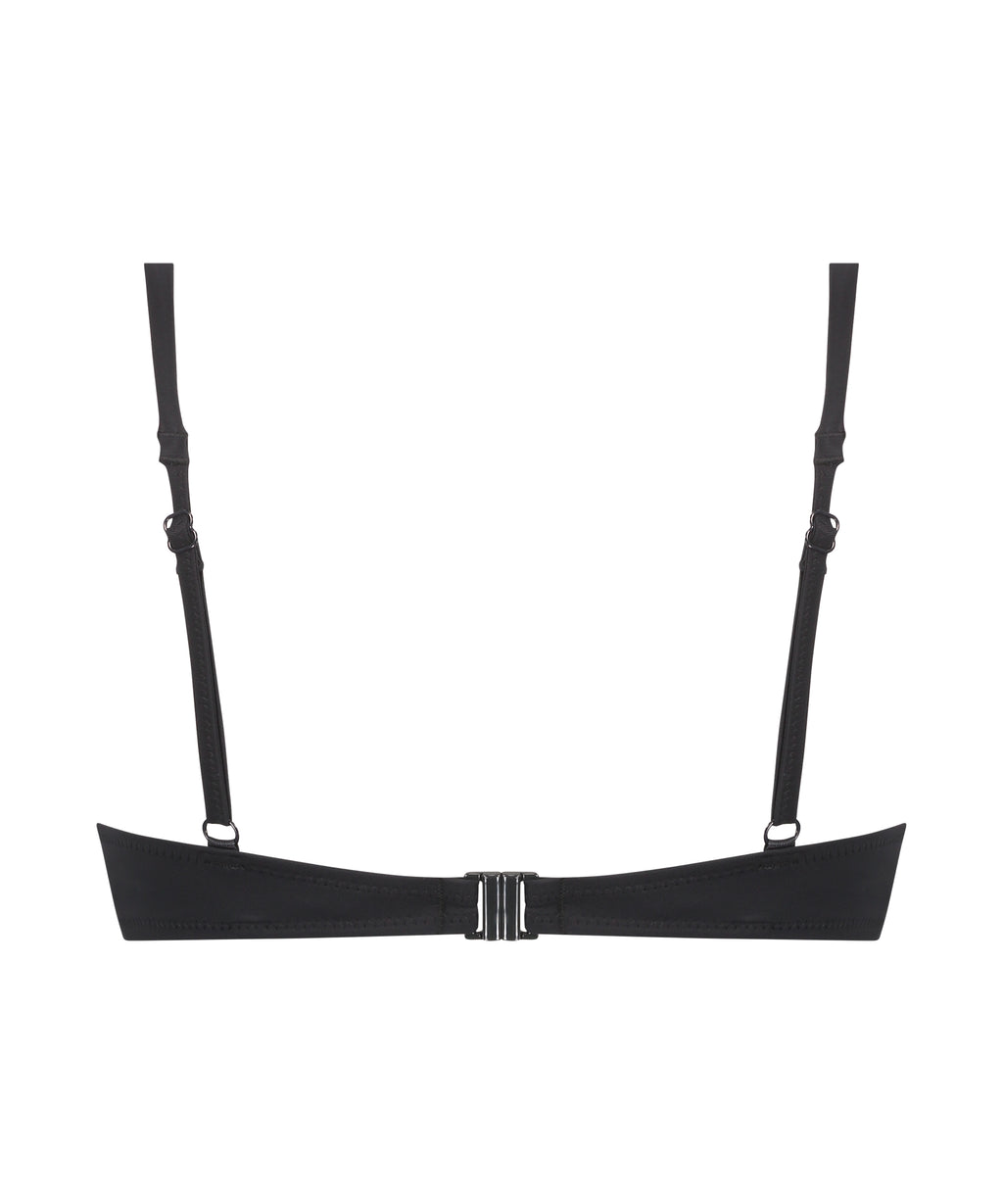 Vorgeformtes Bügel-Bikinitop Luxe Cup E +  - Schwarz