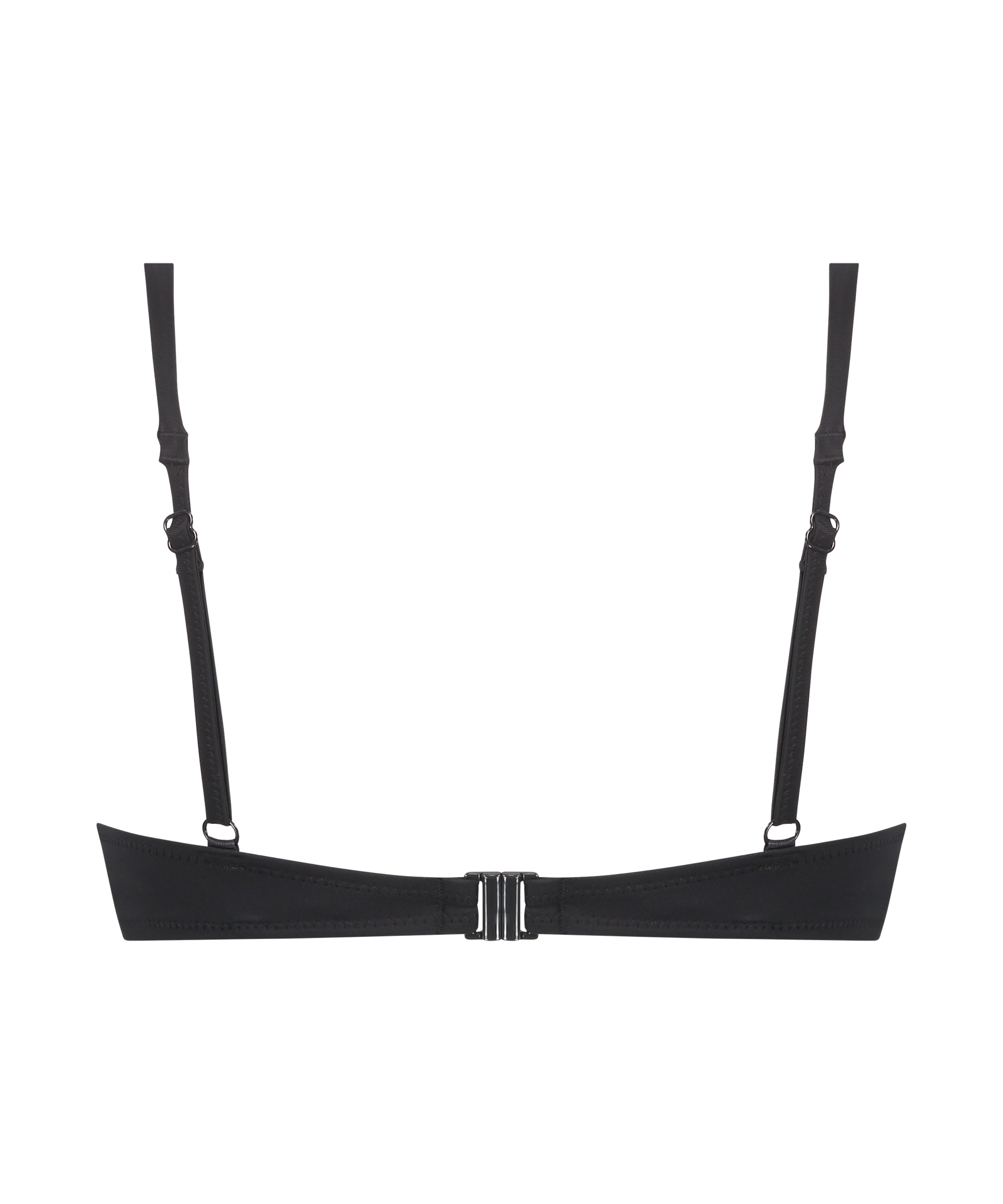 Vorgeformtes Bügel-Bikinitop Luxe Cup E +  - Schwarz