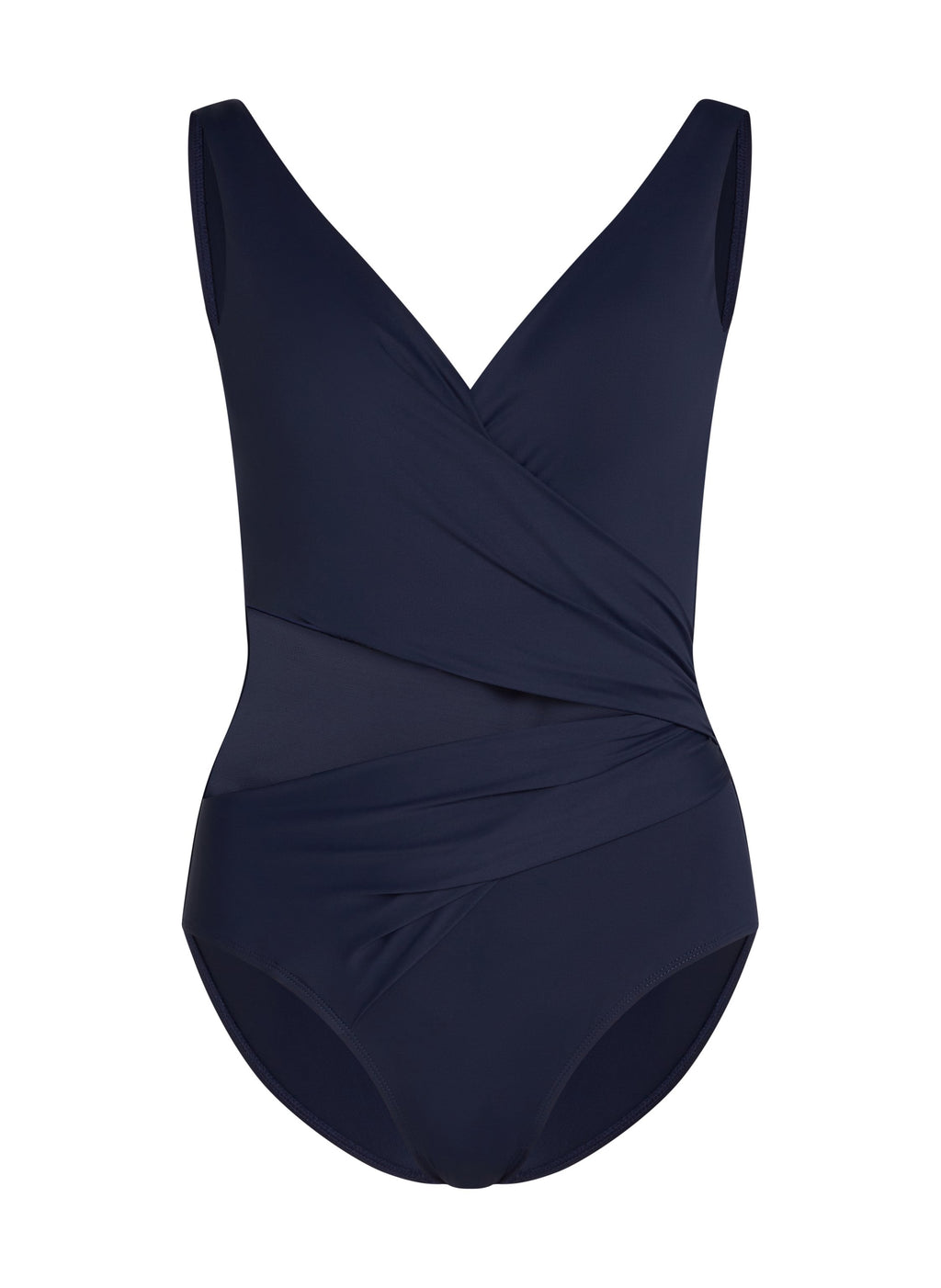 Badeanzug Shaping Shell Mesh  - Blau