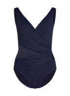 Badeanzug Shaping Shell Mesh  - Blau