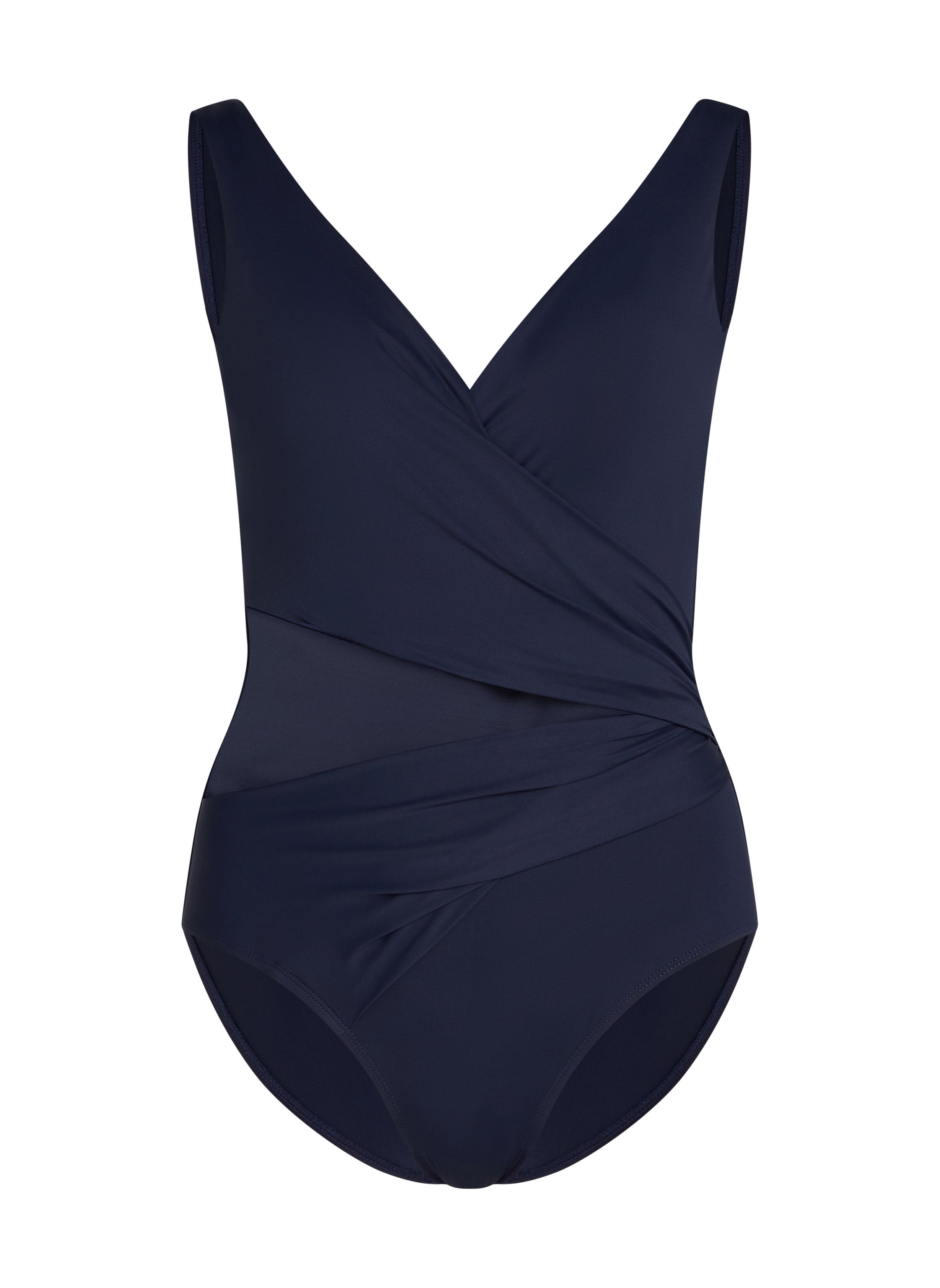 Badeanzug Shaping Shell Mesh  - Blau