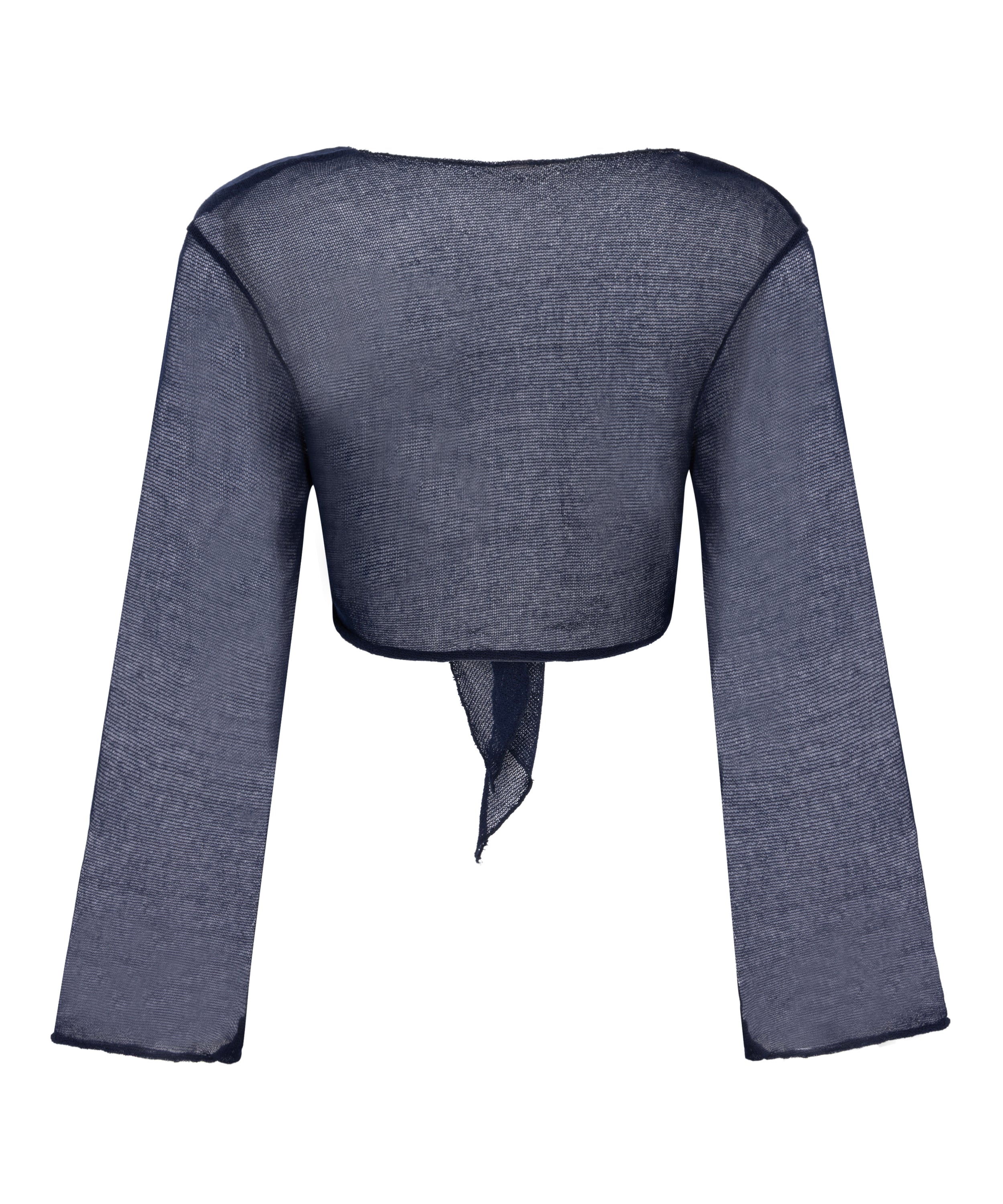 Strand-Strick-Top  - Blau