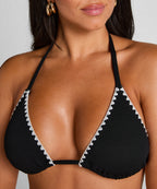 Triangel-Bikinioberteil Kenya  - Schwarz