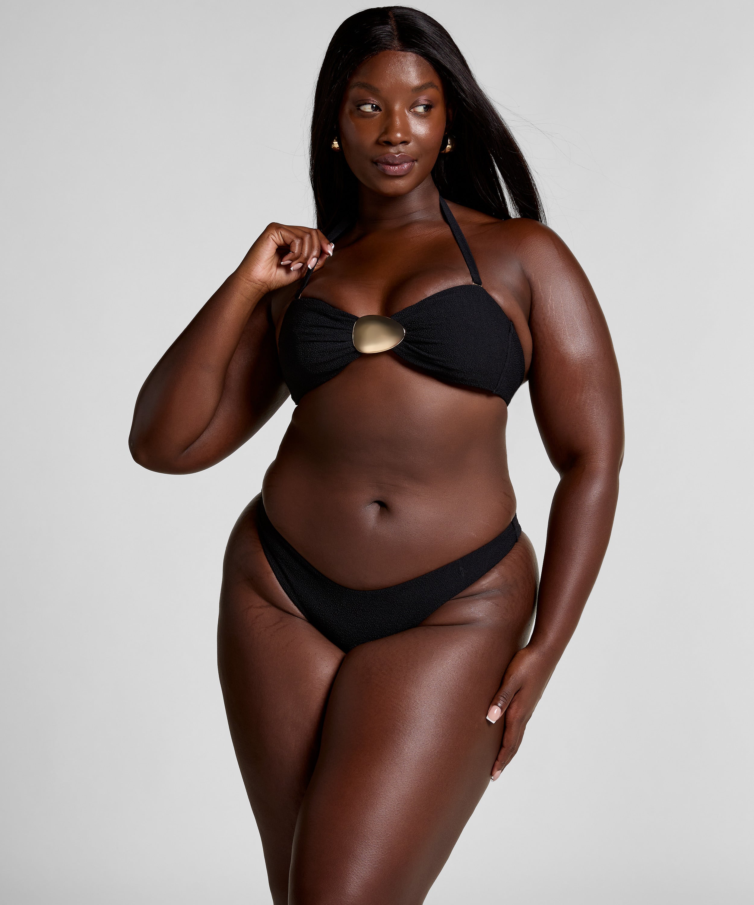 Cabo Bandeau-Bikini-Top  - Schwarz