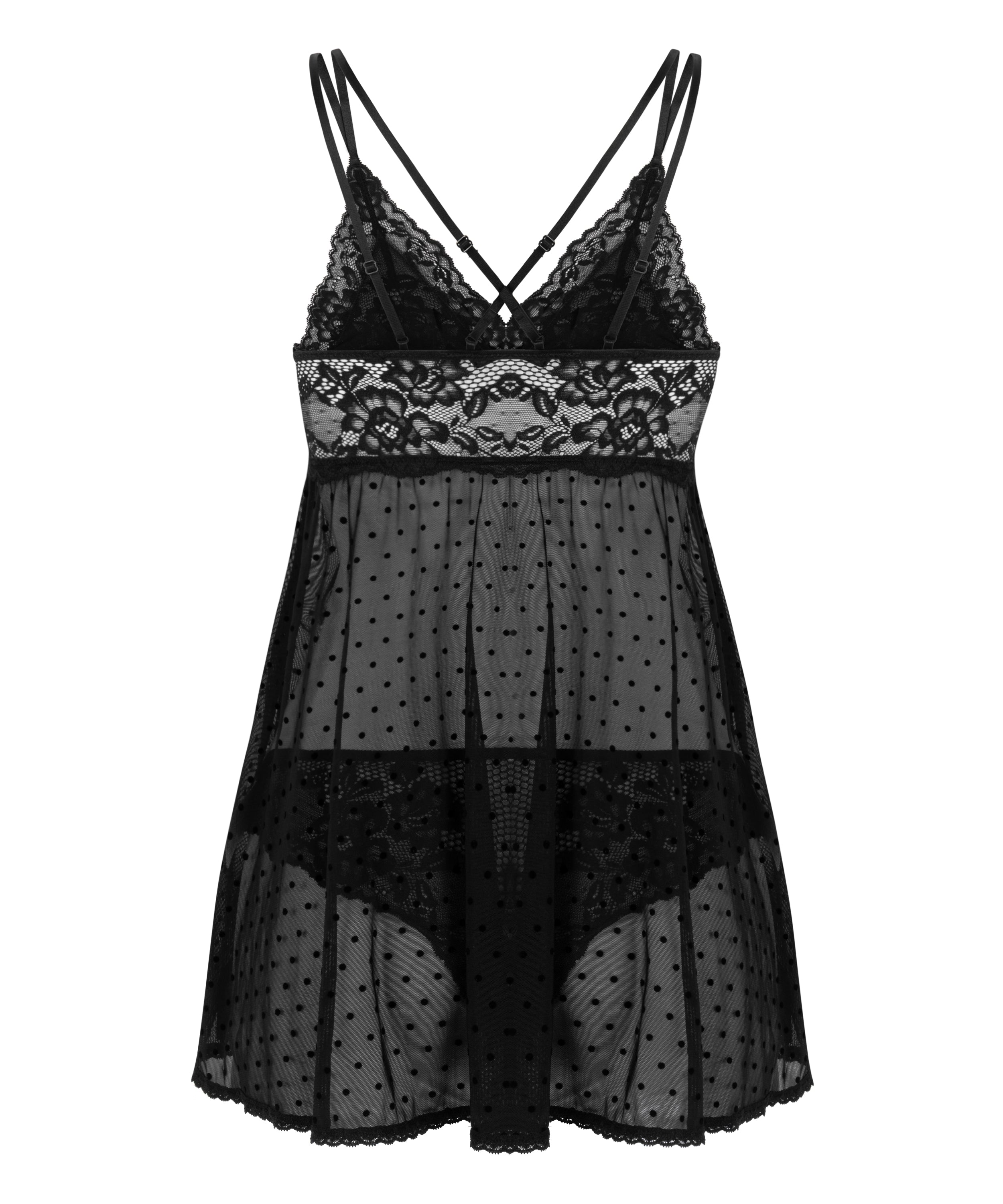 Babydoll Beatriz  - Schwarz
