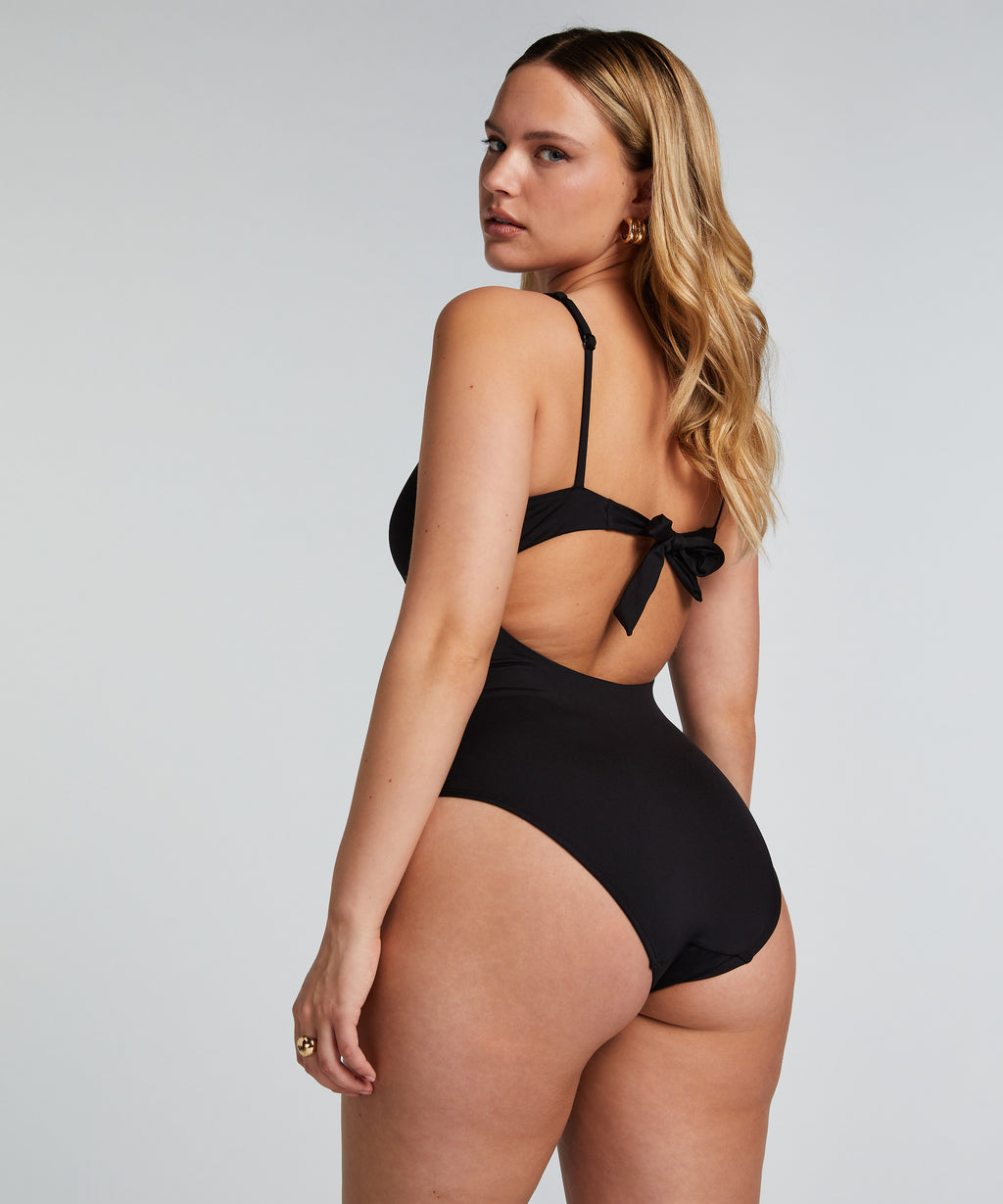 Badeanzug Shaping Santorini  - Schwarz