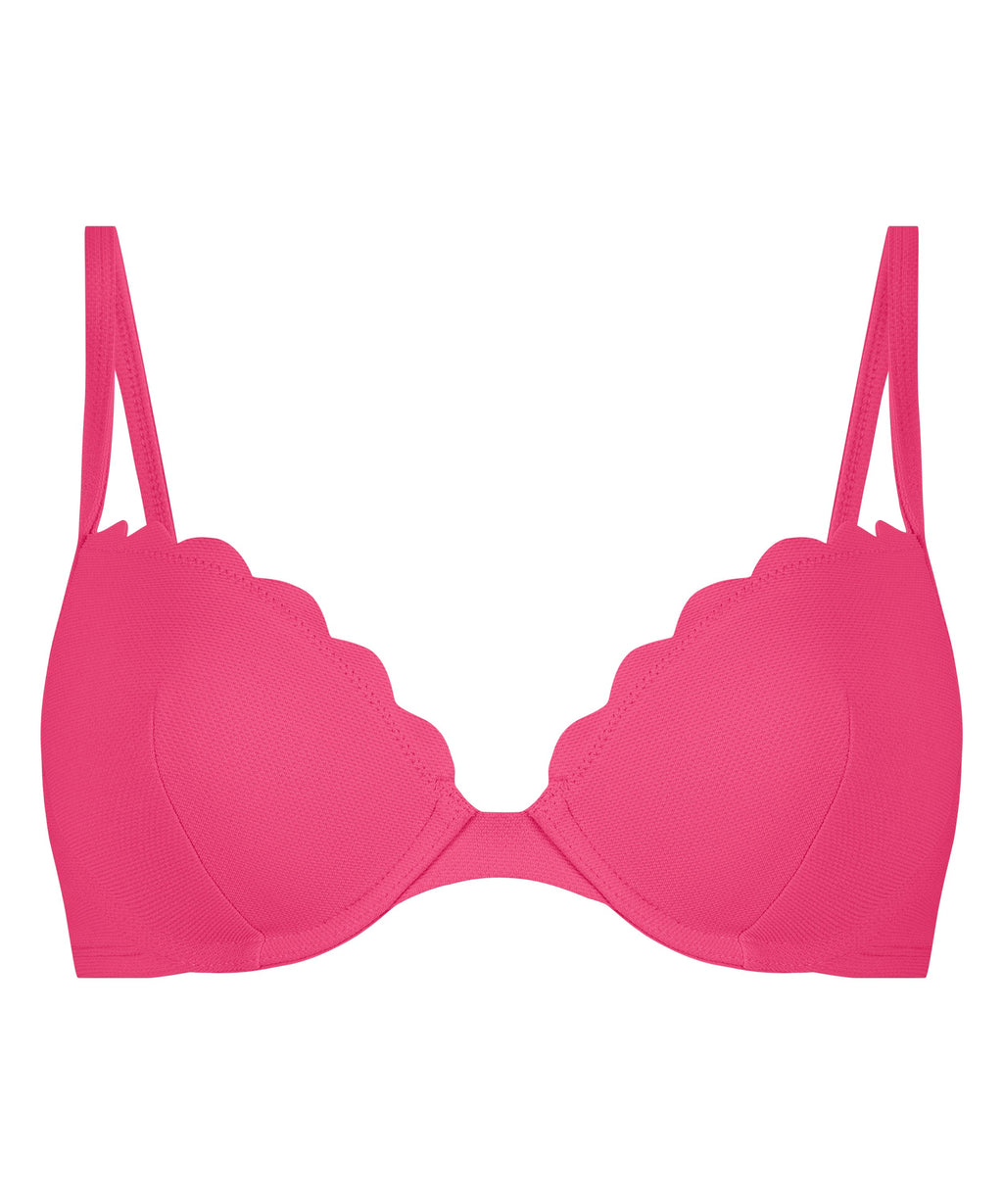 Vorgeformtes Bügel-Bikinitop Scallop  - Rosa