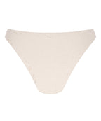 Crochet Bikinihöschen mit hohem Beinausschnitt  - Weiß