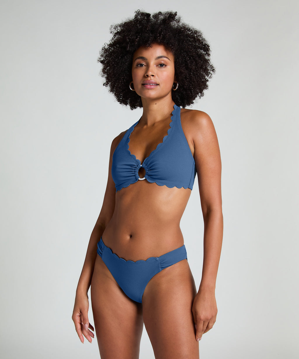 Bikini Slip Rio Scallop  - Blau