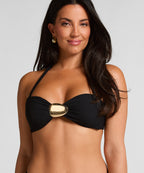 Cabo Bandeau-Bikini-Top  - Schwarz