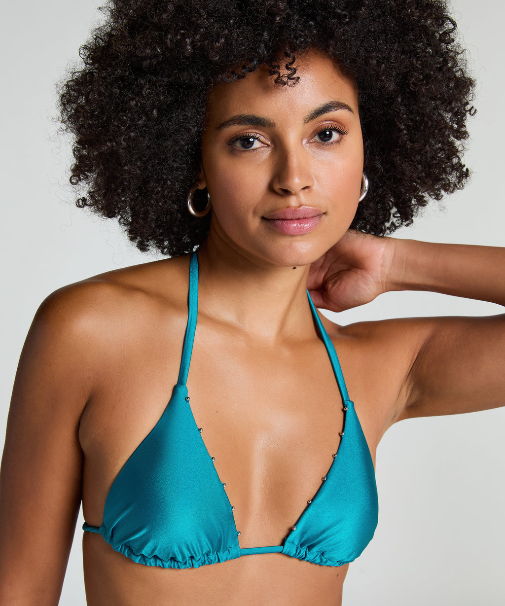 Triangel-Bikini-Top Aqua  - Blau