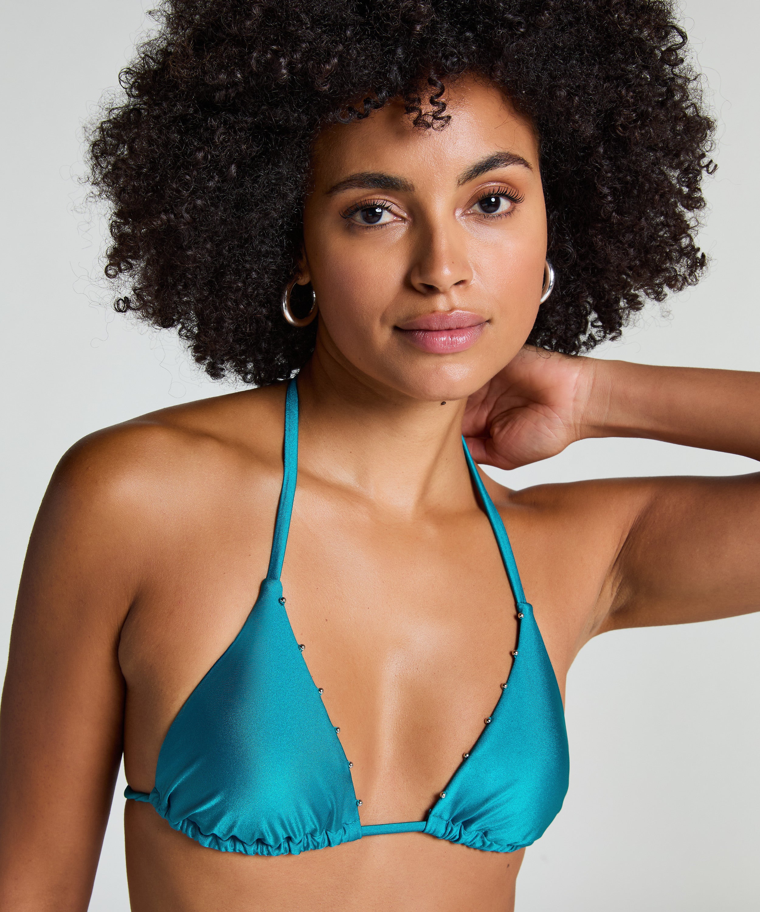 Triangel-Bikini-Top Aqua  - Blau