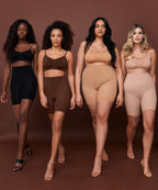 Nahtloser korrigierender Thigh Slimmer  - Schwarz