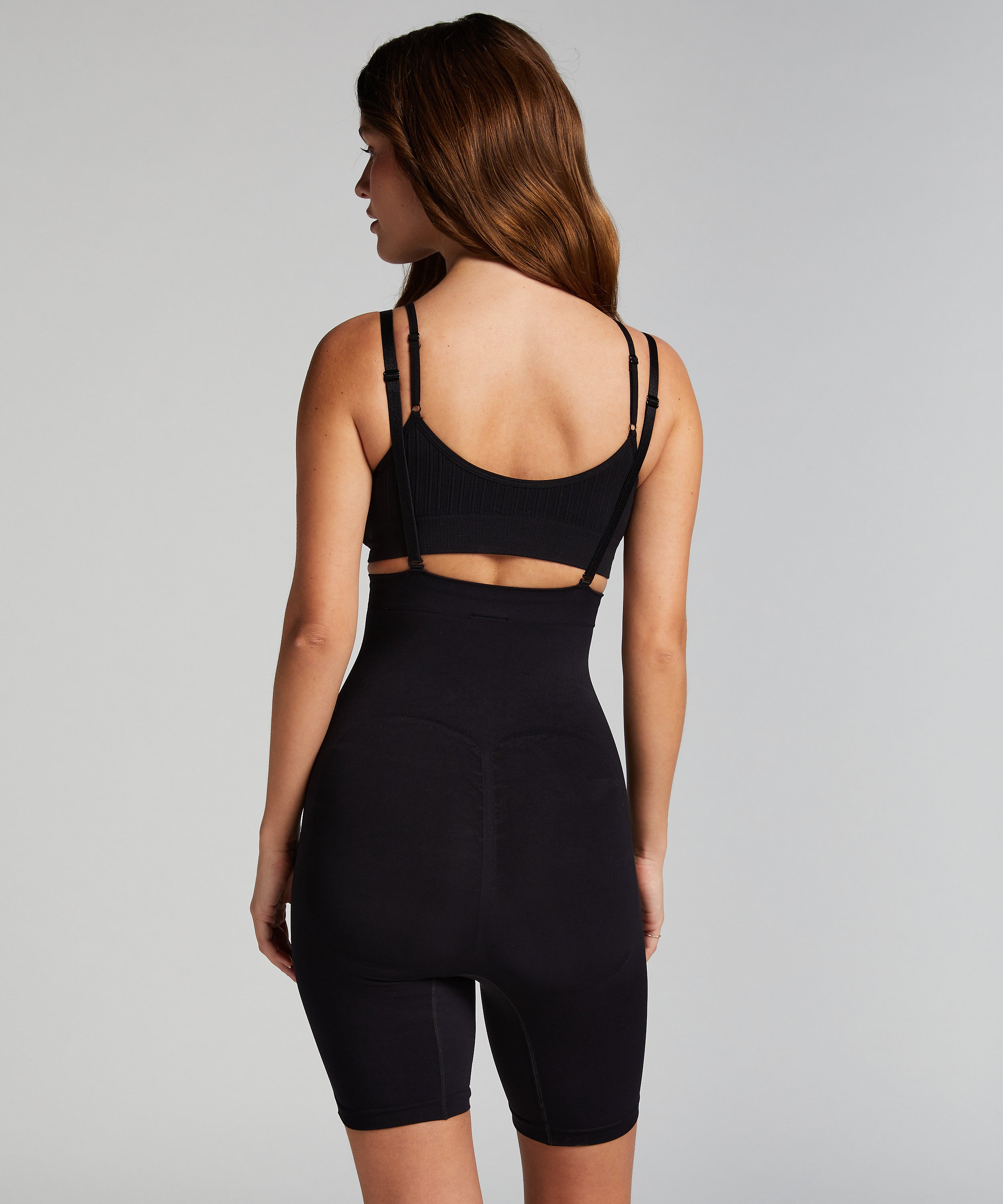 Nahtloser korrigierender Thigh Slimmer  - Schwarz