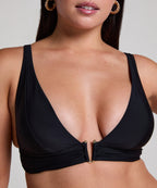 Triangel-Bikinioberteil Luna  - Schwarz