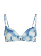 Unwattiertes Bügel-Bikini-Top Lagoa  - Blau