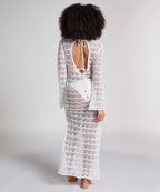 Crochet Maxikleid  - Weiß