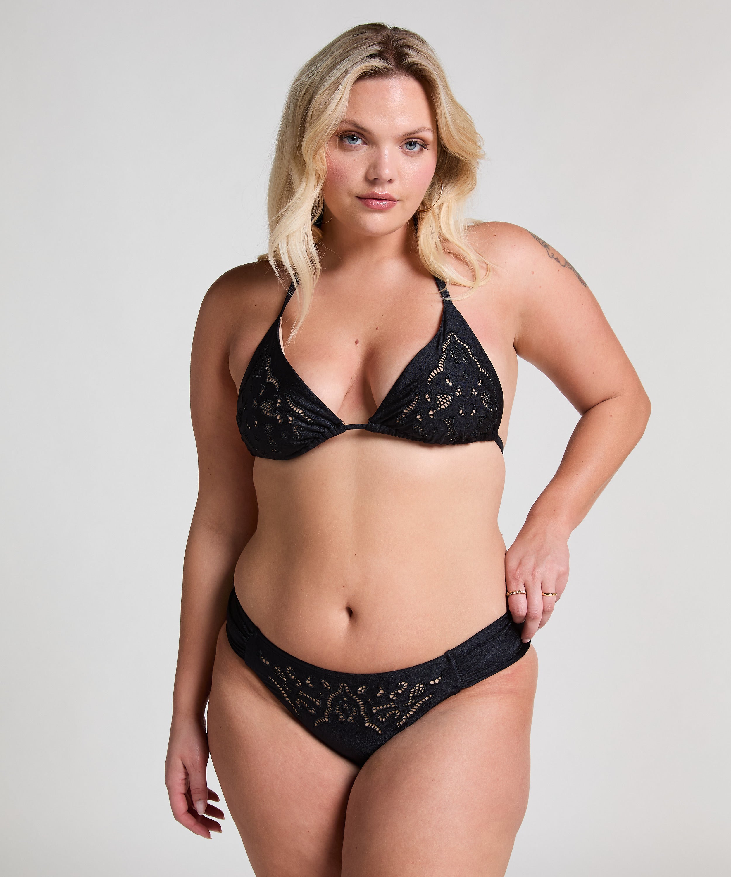 Boho Rio Bikinihose  - Schwarz
