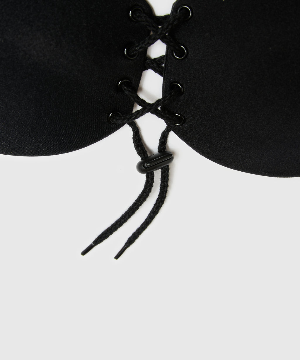 Push-up-Klebe-BH  - Schwarz