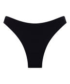 Neopren-Bikiniunterteil mit hohem Beinausschnitt  - Schwarz