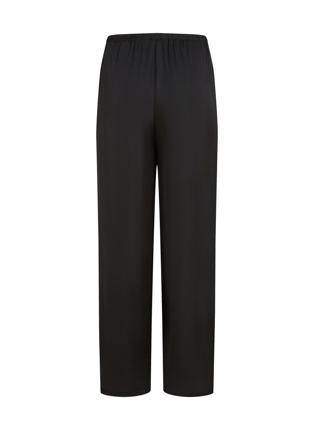 Satin-Strandhose  - Schwarz