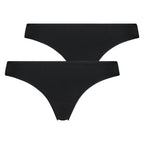2er-Pack String Kim Cotton  - Schwarz