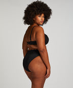 Bikini Slip Rio Scallop  - Schwarz