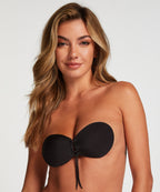 Push-up-Klebe-BH  - Schwarz